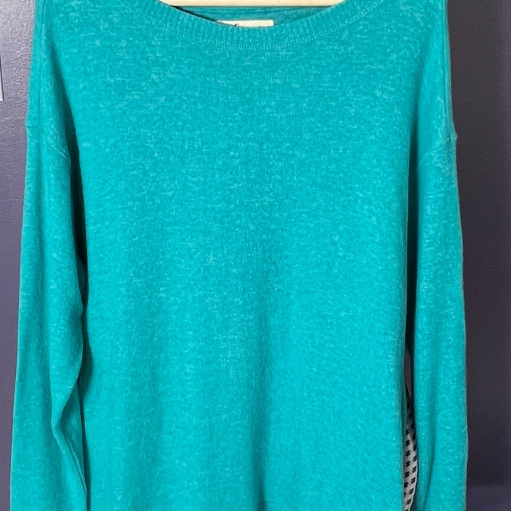Hollister Blue Crew Neck Sweater Lightweight Knit